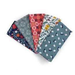 Lewis & Irene Folk Floral Fabric | Fat Quarter Pack 2