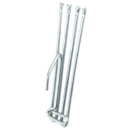 Deep Pleat Short Neck Hooks | Metal - Silver | Multi Pack Options