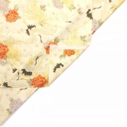 Japanese Kinzoku Imaza Fabric | Heron Cream