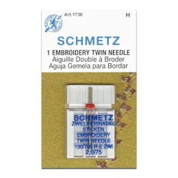 Schmetz Twin Embroidery Machine Needles | Size 75