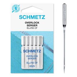 Schmetz Double Scarf Overlocker / Serger Needles - Chrome - Slight Rounded Point | Sizes 65 - 90