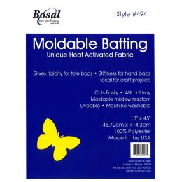 Bosal Heat Mouldable Wadding | Double Sided Fusible Plus | 18" x 45"