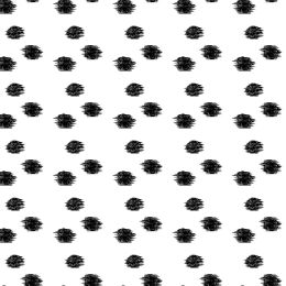 Viscose Twill Fabric | Chalk Dots On White