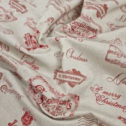 Lightweight Furnishing Fabric | Merry Christmas