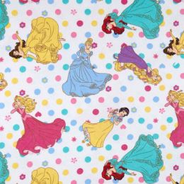 Licensed Winceyette Fabric | Disney Princesses