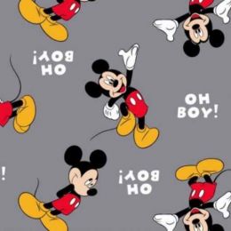 Licensed Winceyette Fabric | Oh Boy Mickey