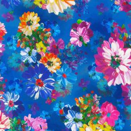 Robert Kaufman Fabric | Painterly Petals - Meadow