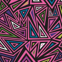 Soft Shell Fleece Fabric | Geo Triangle