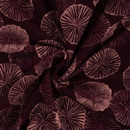 French Terry Brushed Fabric | Shell Burgundy