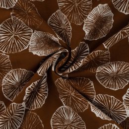 French Terry Brushed Fabric | Shell Brown
