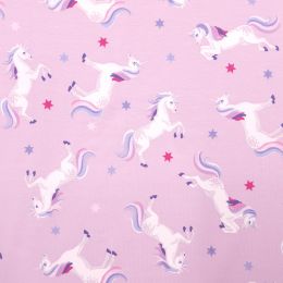 Cotton Rich Jersey Fabric | Unicorn Pink