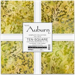 Robert Kaufman 10" Fabric Squares | Artisan Batik Auburn