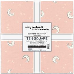 Robert Kaufman 10" Fabric Squares | Over The Moon Flannel