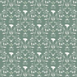 Cassandra Connolly Water Garden Fabric | Serenity Forest Green