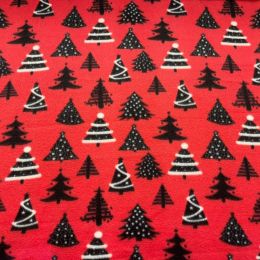 Printed AntiPil Polar Fleece | Cosy Christmas Tree