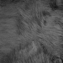 Long Pile Fur Fabric | Dark Grey