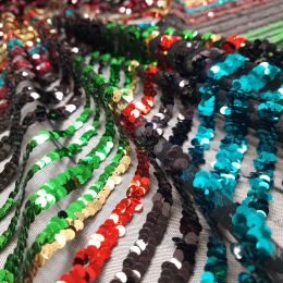 Rainbow Stripe Sequin