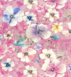 Viscose & Linen Digital Print Fabric