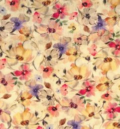 Viscose & Linen Digital Print Fabric