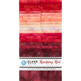Island Batik Fabric Strip Pack | Ravishing Reds