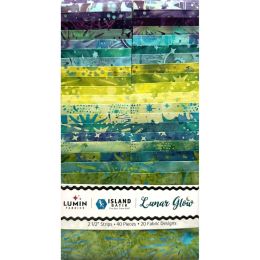 Island Batik Fabric Strip Pack | Luna Glow