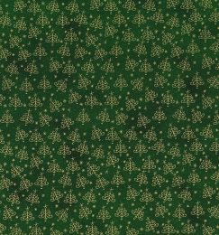 Stitch It Metallic Christmas Fabric | Sparkling Christmas Tree Green
