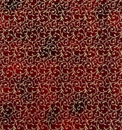 Stitch It Metallic Christmas Fabric | Festive Filigree Red