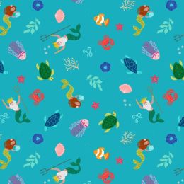 Small Things Fairytales Lewis & Irene Fabric | Mermaid