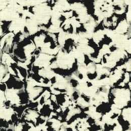 Linen & Viscose Blend Fabric | Subtle Floral