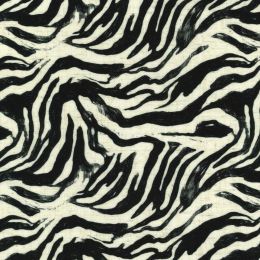 Linen & Viscose Blend Fabric | Timeless Zebra
