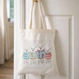 Canvas Tote Bag | Knit - Sheep