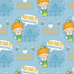 Elf Tiny Magic Holiday Fabric | Best Cup Of Coffee