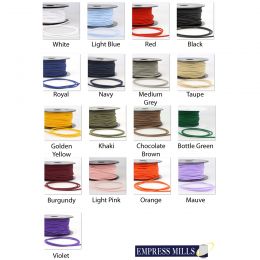 3mm Round Elastic Rayon | Multiple Colours
