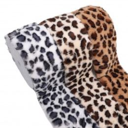 Faux Fur Trim - 100mm | Leopard | Multiple Shades Available