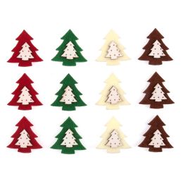 Felt Shapes | Christmas Tree Stickers, 12pcs