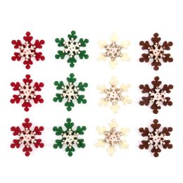 Felt Shapes | Snowflake Stickers, 12pcs