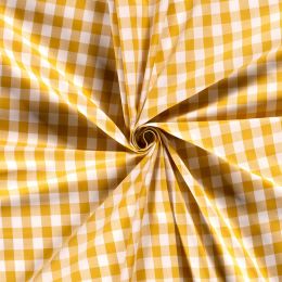 Stitch It, Two-Thirds Of An Inch Cotton Gingham Check | Ochre