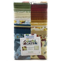 Benartex Strip Pack | Colorful Cats