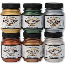 Jacquard Lumiere Metallic Paint | 6 Shade, 70ml - Classics Set