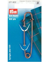 Kilt Pin Antique Brass 76mm | Prym