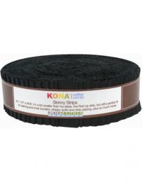 Kona Cotton Fabric Skinny Strips | Solids Black