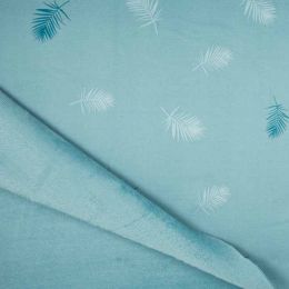 Lizzy Sweatshirt Fabric | Leaf Dusty Mint