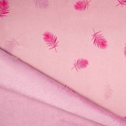 Lizzy Sweatshirt Fabric | Leaf Old Rose