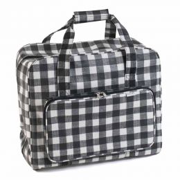 Sewing Machine Bag: PVC: Monochrome Gingham