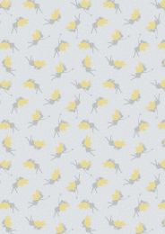 Mystical & Magical Fabric | Fairies Light Silver with Gold Metallic