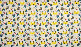 Noble Cotton Fabric | Knights White