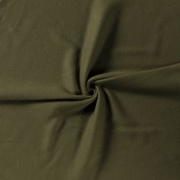 Plain Organic Fleece | Khaki Green