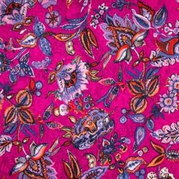 Viscose Jersey Fabric | Summer Florals Pinks
