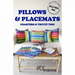 Jelly Roll Rug Cushions & Placemats Pattern | R J Designs