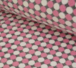 Super Soft Fleece | Pink & White Circles